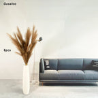 47" Faux Pampas Grass – Tall Fluffy Artificial Stems for Home Decor