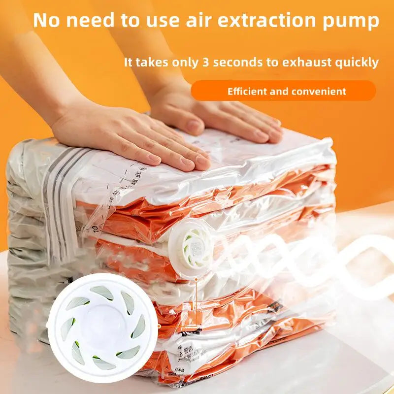 Large Vacuum Storage Bags – Compression Plastic Sealers for Clothes Blankets