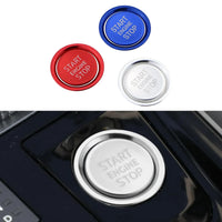 Aluminum Ignition Button Ring – Decorative Engine Start Cover for Peugeot