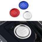 Aluminum Ignition Button Ring – Decorative Engine Start Cover for Peugeot