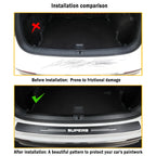 Leather Rear Bumper Guard – Anti-Scratch Protective Strip for Skoda Superb
