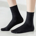 Women Mid Length Cotton Socks – Soft Breathable Casual Daily Wear