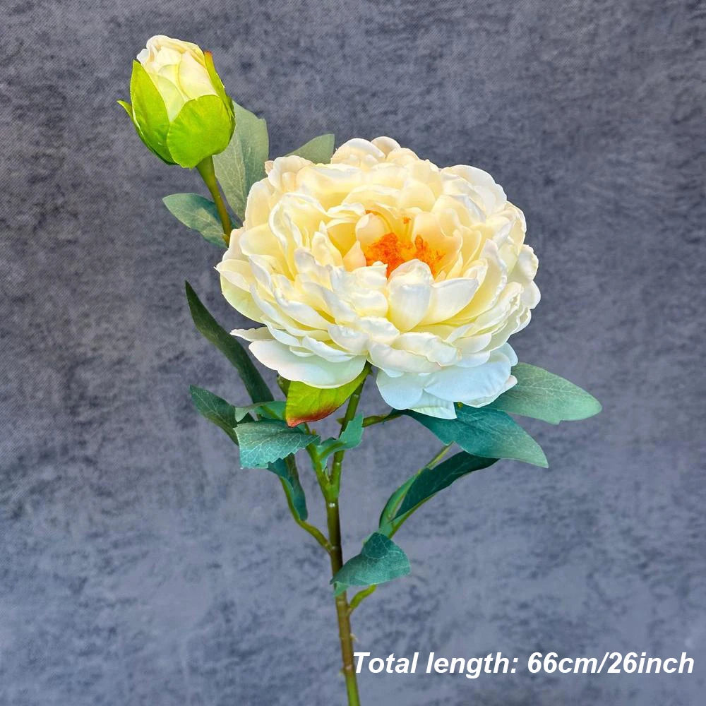 Large Silk Peony Bouquet – Realistic Artificial Flowers for Home Wedding Decor