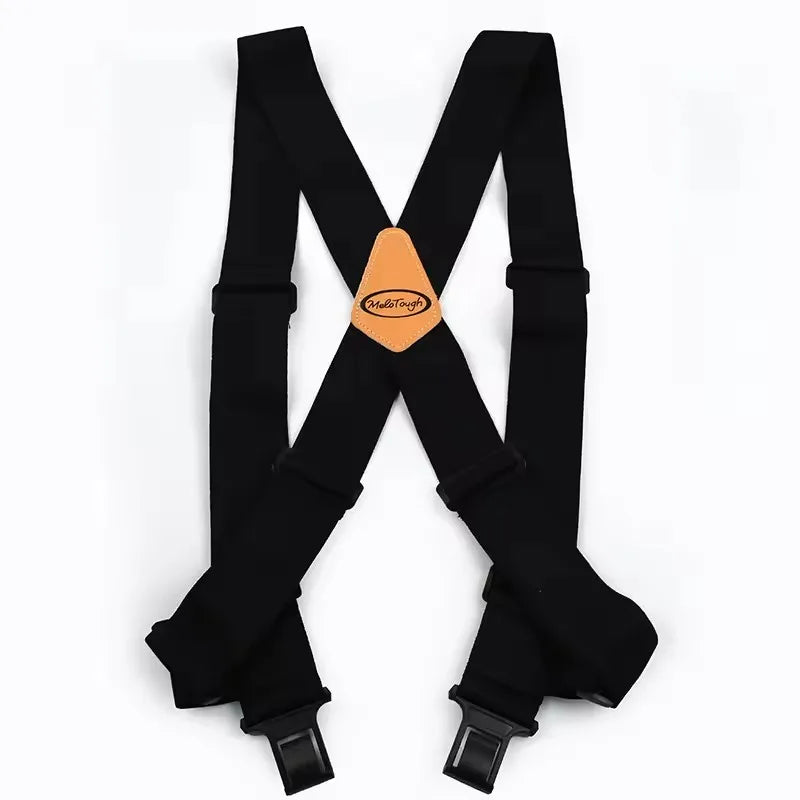 Elastic X-Type Suspenders – Adjustable Wide Braces for Men's Work and Formal