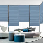 Self-Adhesive Pleated Blinds – Half Blackout Privacy Shades for Home Windows