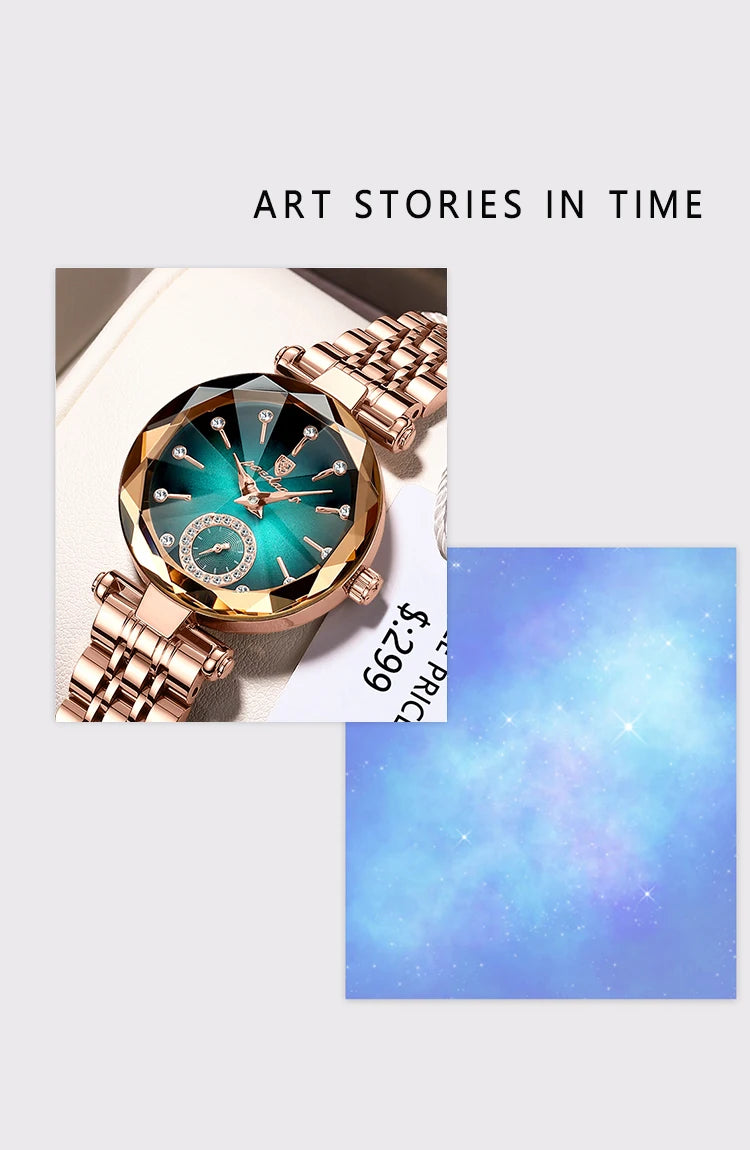 Elegant Stainless Steel Quartz Watch – Luxury Fashion Accessory for Women