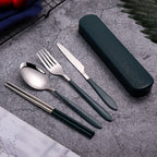 Portable Stainless Steel Cutlery Set – Durable Flatware for Camping and Travel