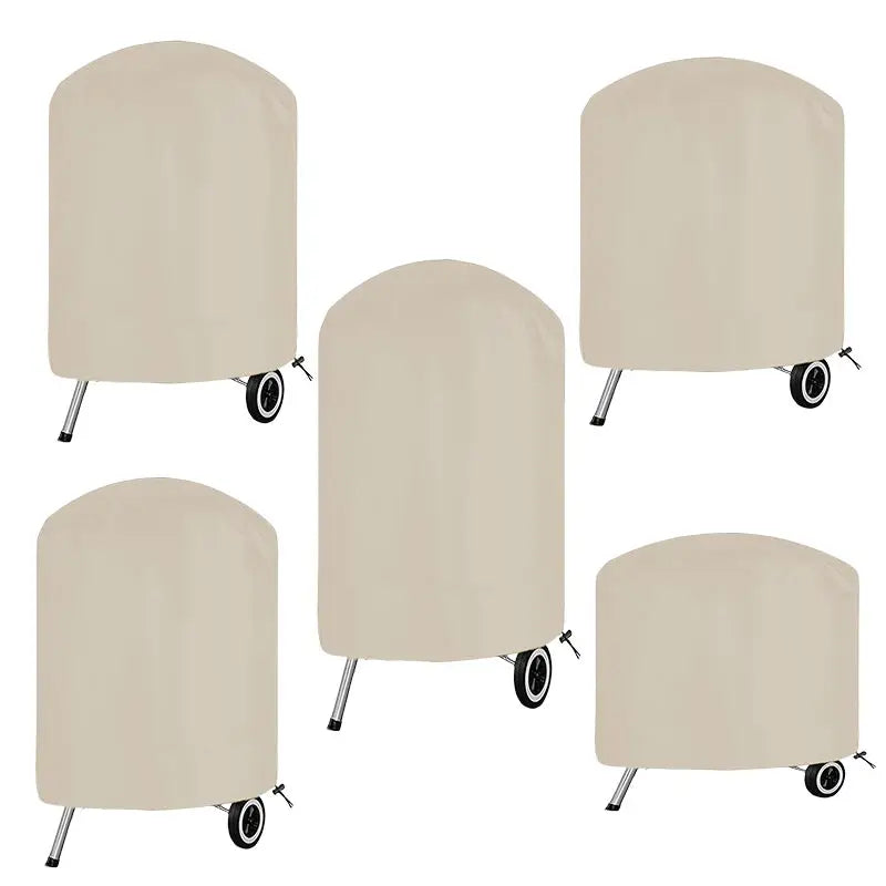 Round BBQ Grill Cover – 210D Oxford Waterproof Hood for Outdoor Cooking