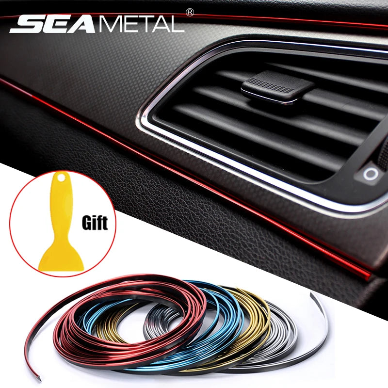 Flexible Car Interior Trim – 5m Decorative Molding for Dashboard Styling