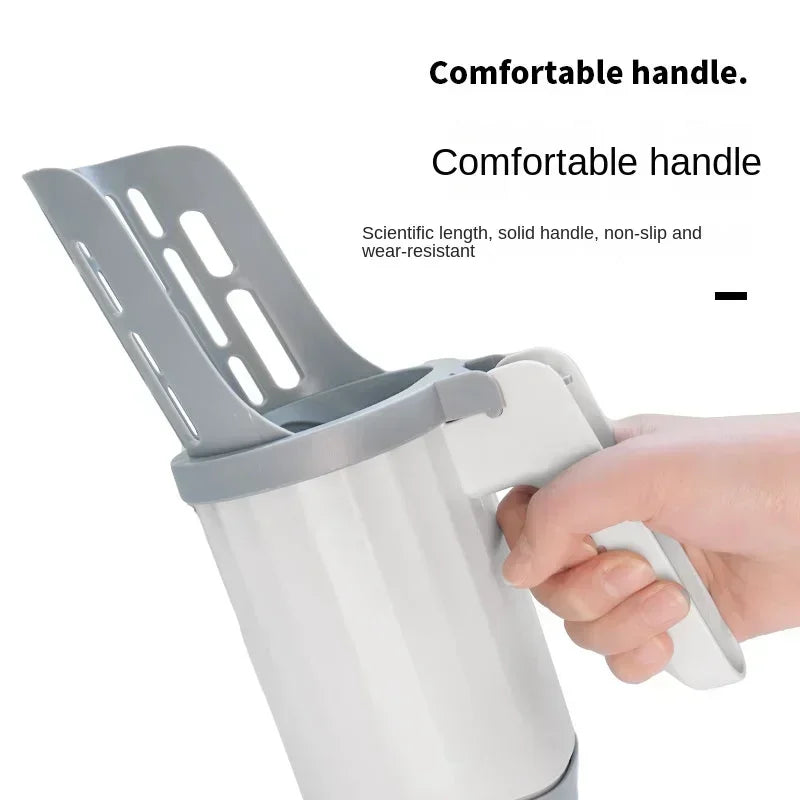 Cat Litter Scoop – Integrated Waste Bag Holder for Easy Pet Toilet Cleaning