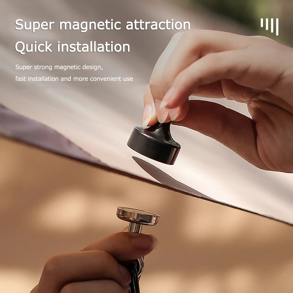 Magnetic Hooks – Heavy Duty Steel Hangers for Outdoor Camping and Tents