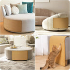 Natural Sisal Cat Scratching Mat – Self-Adhesive Sofa Protector for Cats