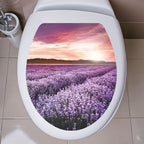 Decorative Toilet Seat Decal – Underwater Sea Shell Art for Bathroom Decor
