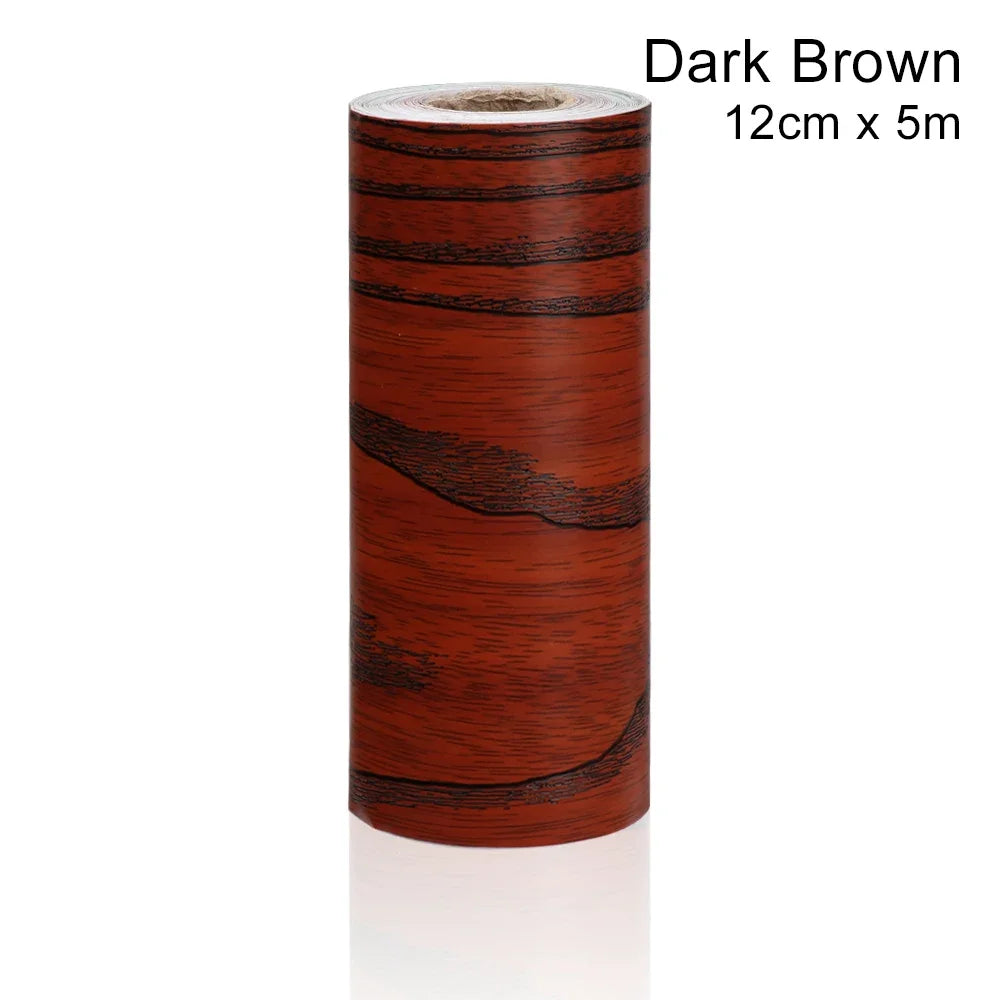 Self-Adhesive Wood Border Decal – Waterproof PVC Skirting for Home Decor