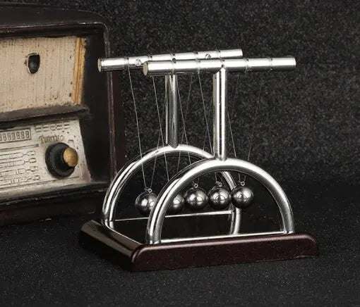 Newton's Cradle Steel Balance Balls – Physics Science Toy for Stress Relief