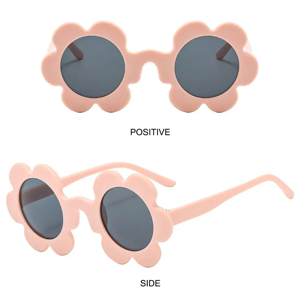Retro Sunflower Round Sunglasses – Floral Festival Shades for Women