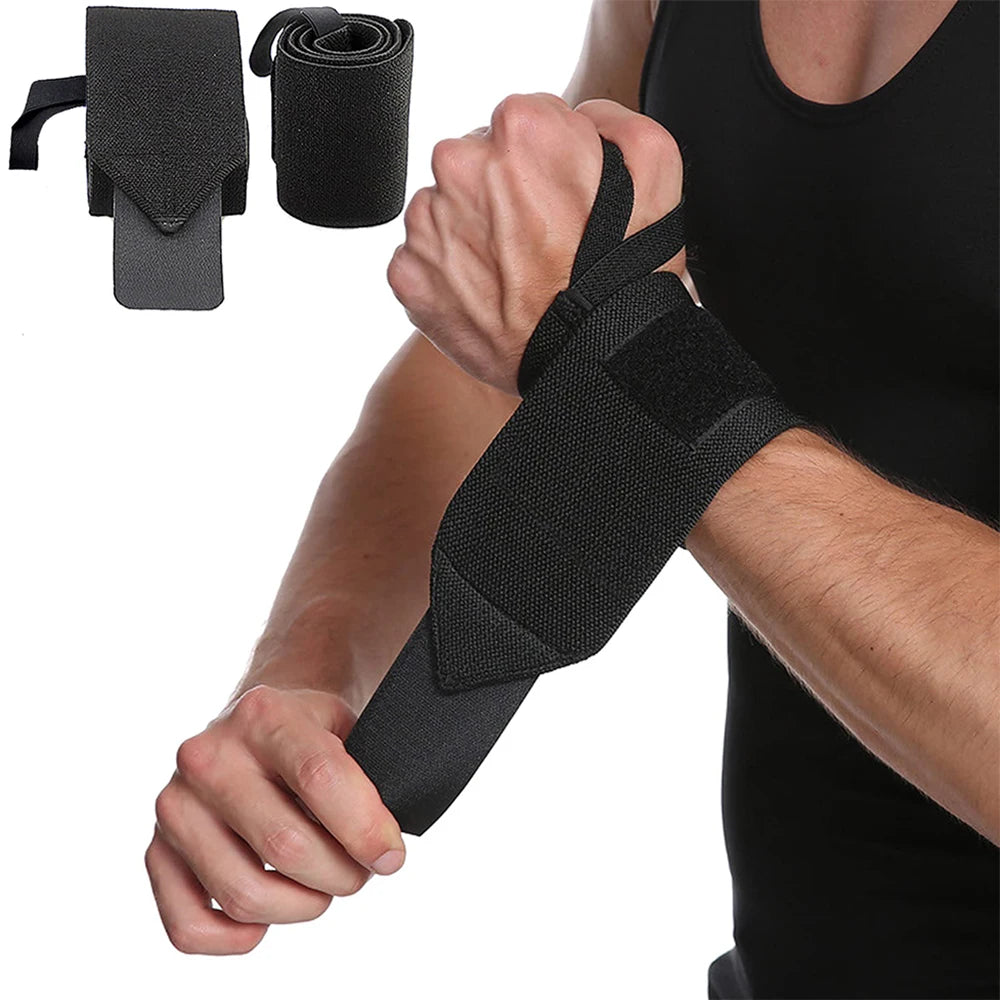 Fitness Wrist Wraps – Padded Support for Weight Lifting and Gym Training