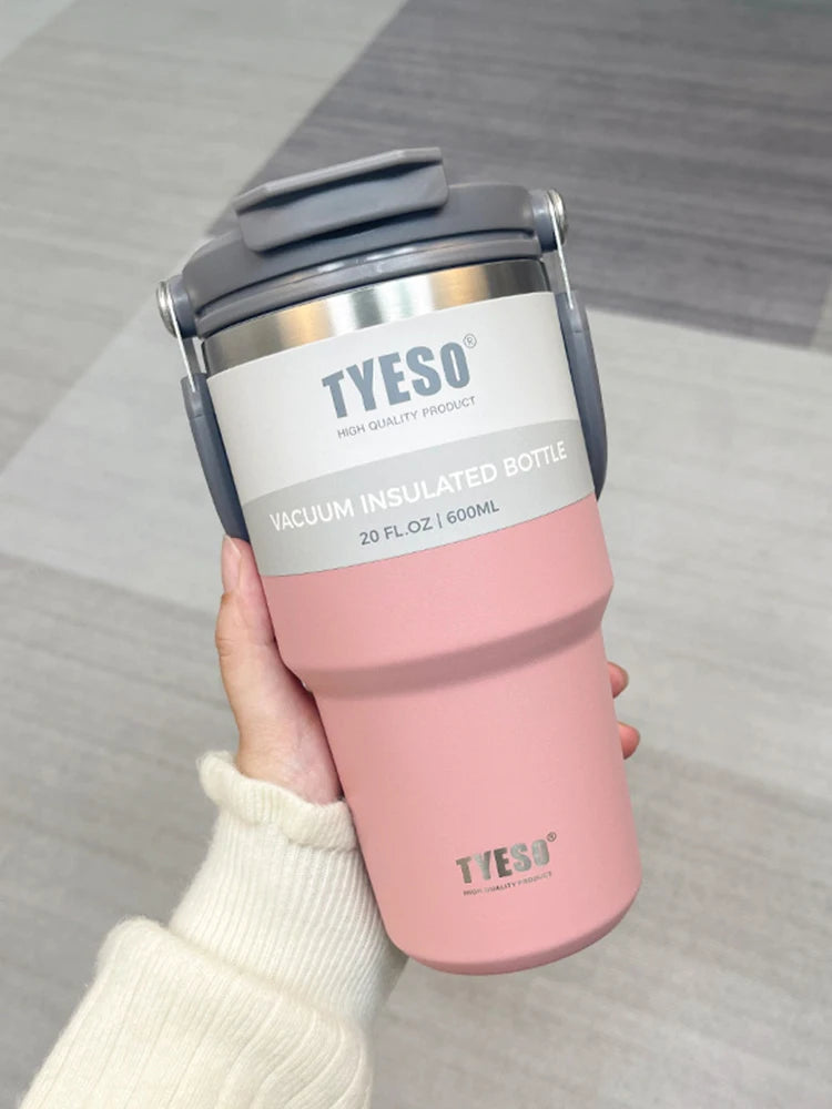 Stainless Steel Coffee Tumbler – Double-Wall Insulated Cup for Outdoor Travel