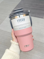 Stainless Steel Coffee Tumbler – Double-Wall Insulated Cup for Outdoor Travel