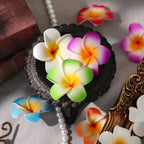 Artificial PE Foam Flowers – 5cm Hawaiian Plumeria for Wedding Decor DIY Crafts
