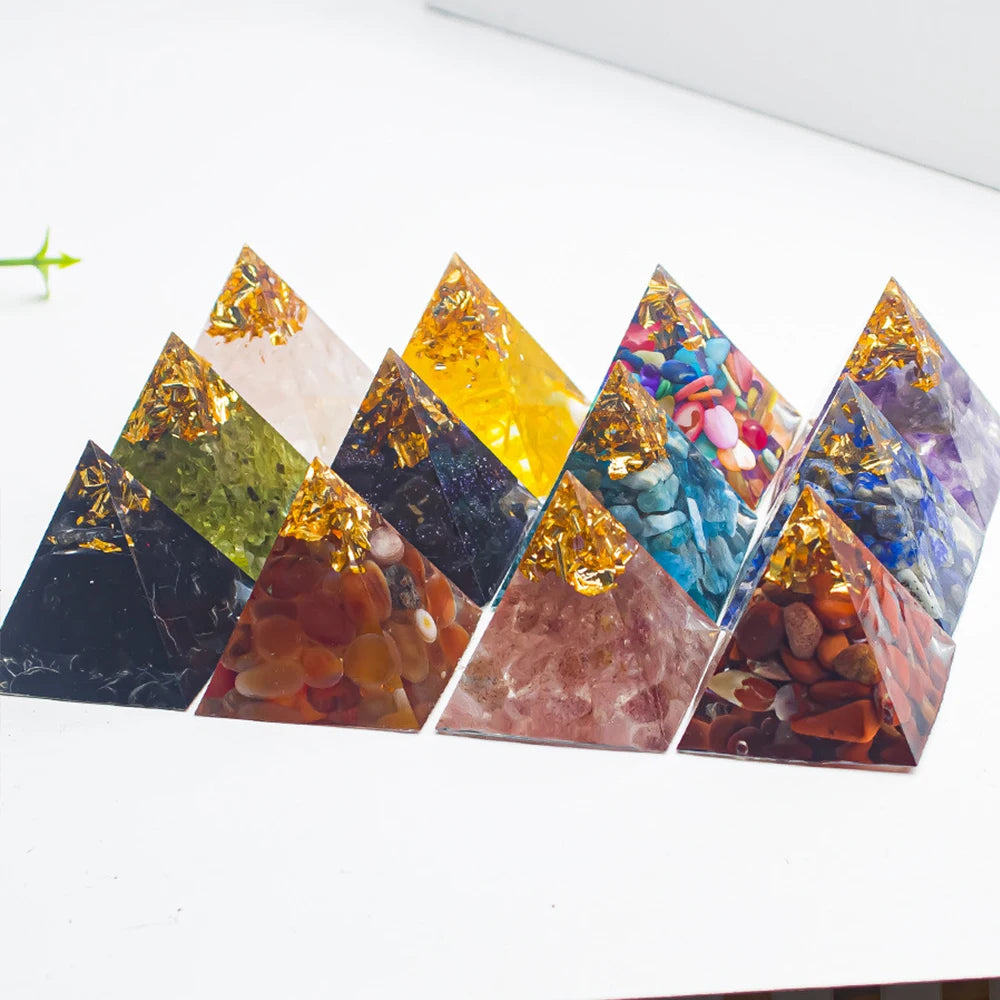 Amethyst Crystal Pyramid – Reiki Energy Generator for Chakra Meditation