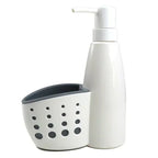 Soap Dispenser with Sponge Holder – 2-in-1 Kitchen Sink Organizer for Home