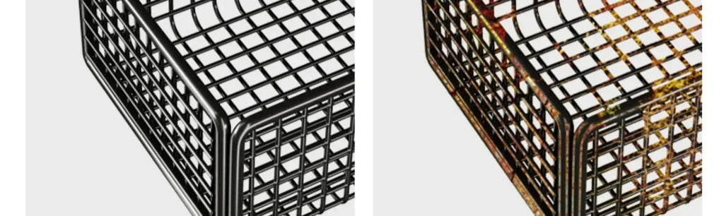 Bilayer Grid Wall Shelf – Adhesive Bathroom Organizer for Shower Storage