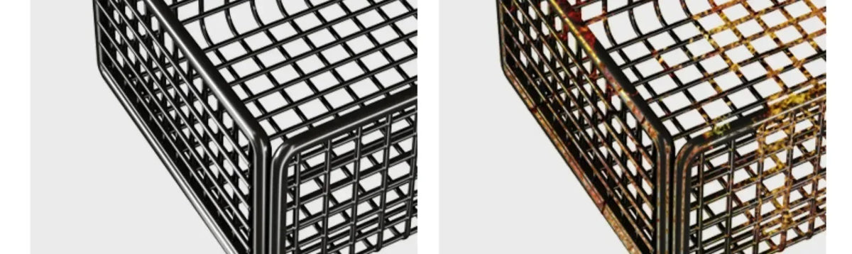 Bilayer Grid Wall Shelf – Adhesive Bathroom Organizer for Shower Storage
