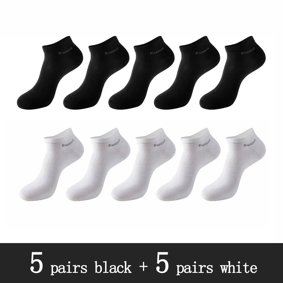 Bamboo Fiber Ankle Socks – Breathable Anti-Bacterial Footwear for Daily Casual Wear