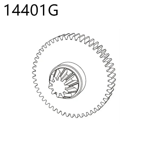 RC Car Spare Parts – Differential Shock and Tire Set for 1/14 Scale Models