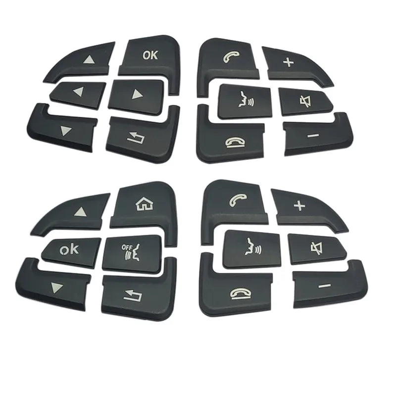 Steering Wheel Button Trim – Decorative Stickers for Mercedes Benz Interior