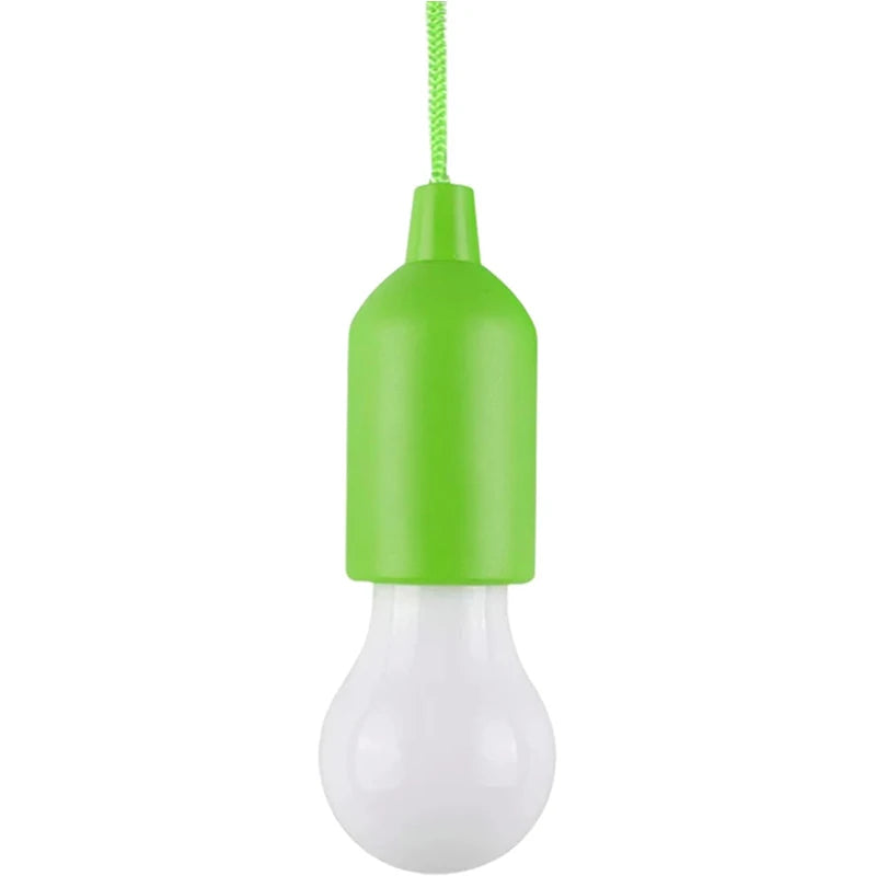 Portable LED Pull Cord Bulb – Battery Operated Lamp for Camping and Emergency