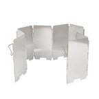 9-Plate Folding Windscreen – Aluminum Gas Stove Shield for Outdoor Camping