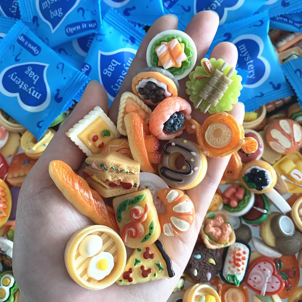 Miniature Simulated Food Blind Bags – Tiny Collectibles for Dollhouse Decor