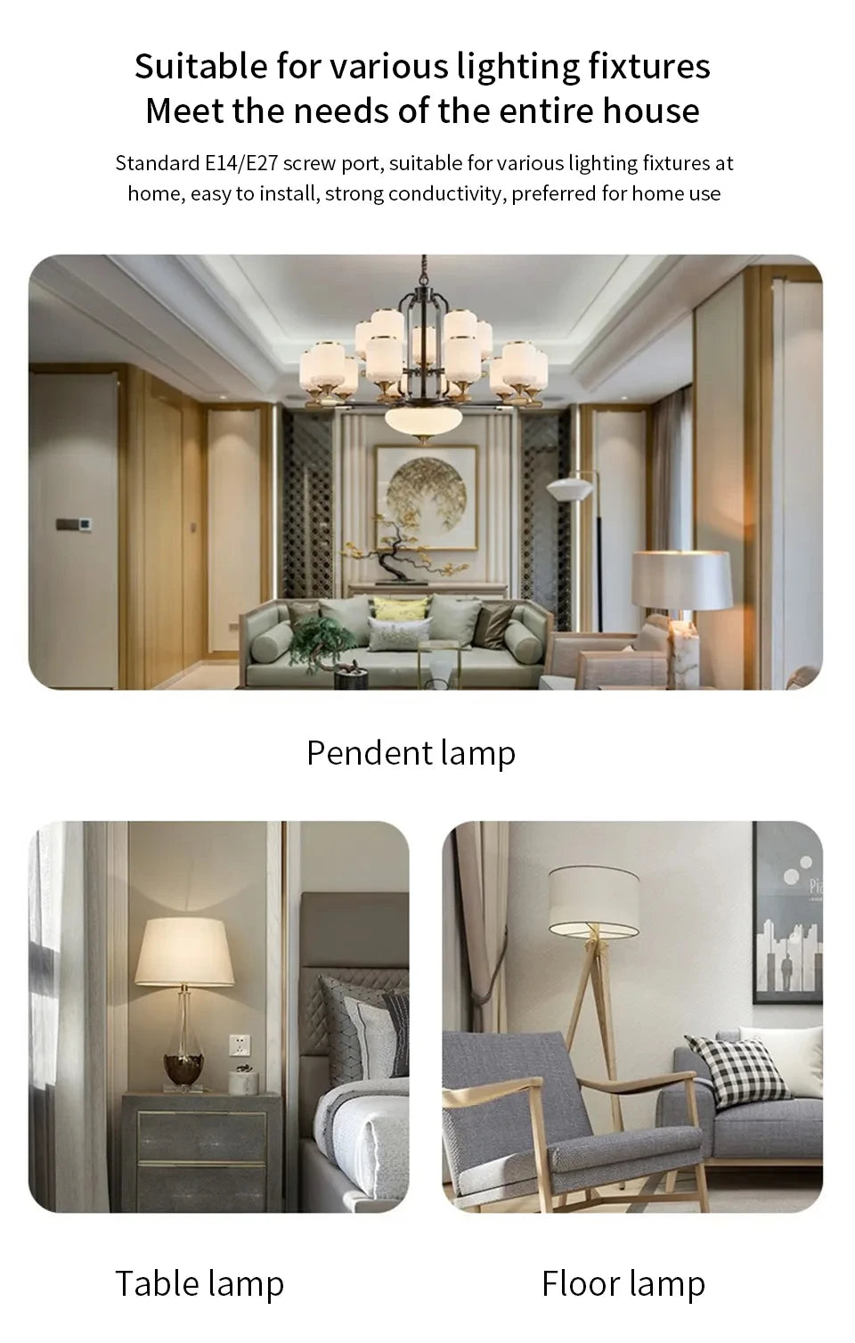 LED Corn Light Bulbs – Energy Efficient E27 E14 Lamps for Home Lighting