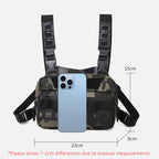 Camo Fishing Tackle Chest Bag – Utility Vest Pack for Outdoor Hunting
