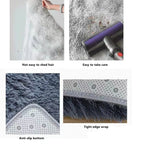 Tie-Dyed Shag Area Rug – Fluffy Non-Slip Carpet for Bedroom and Living Room
