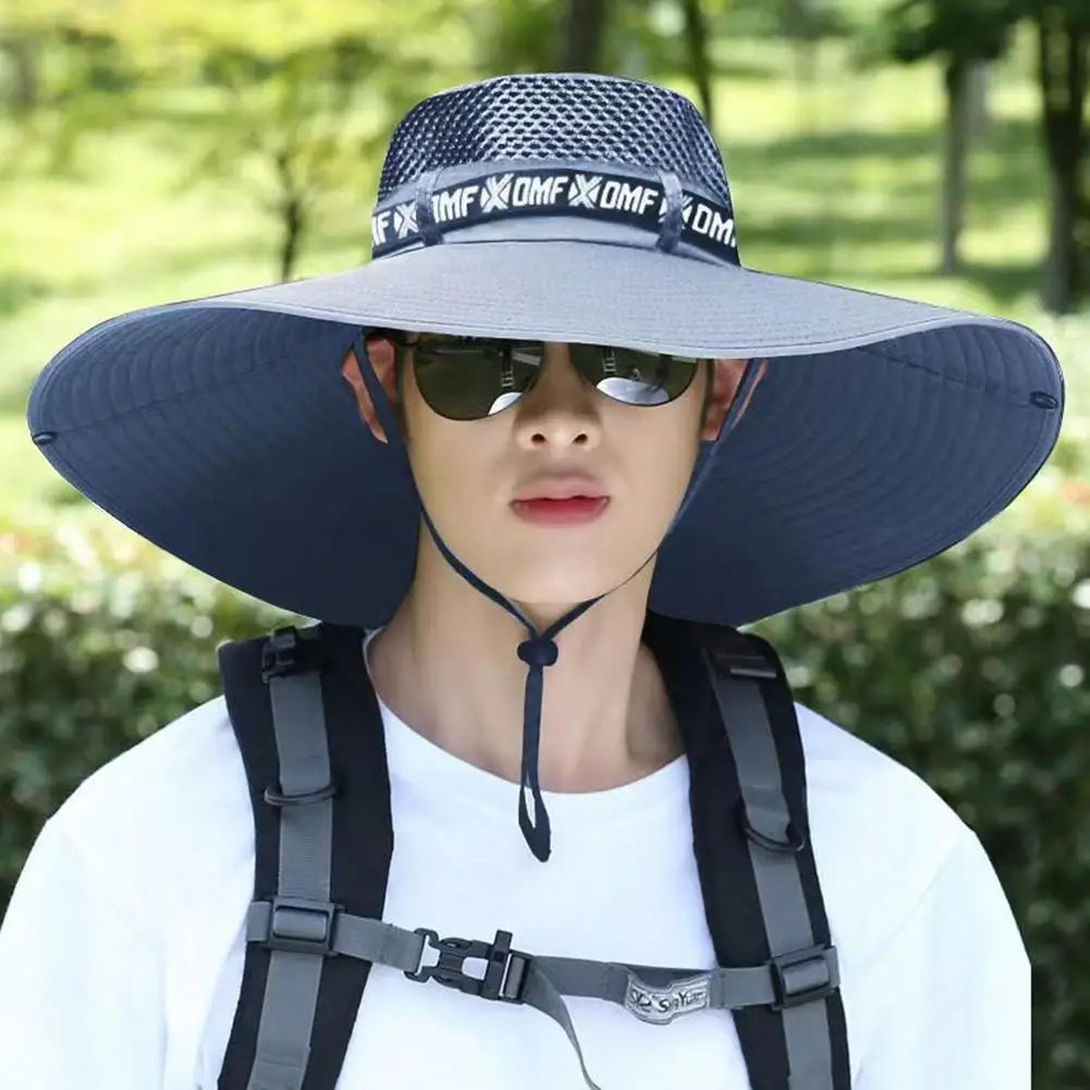 Breathable Mesh Sun Hat – Unisex UV Protection for Fishing and Hiking