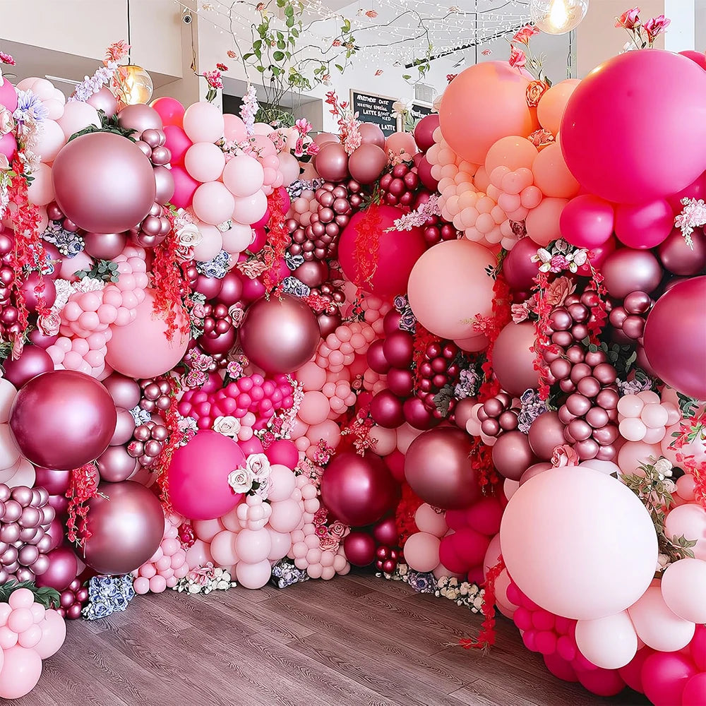 Metallic Assorted Balloons – Decorative Party Decor for Weddings and Birthdays