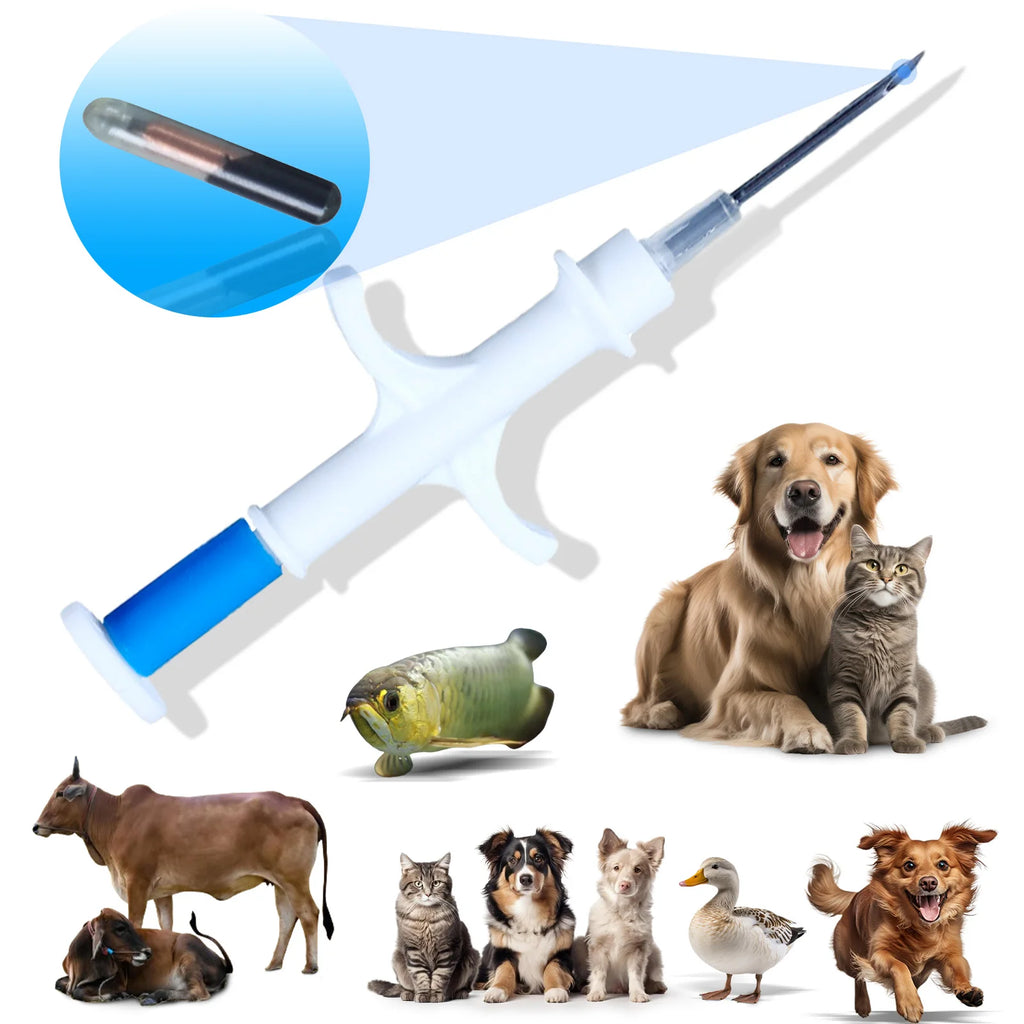 RFID Pet Microchip Syringe – 134.2KHz FDX-B ID Tag for Dogs Cats and Horses