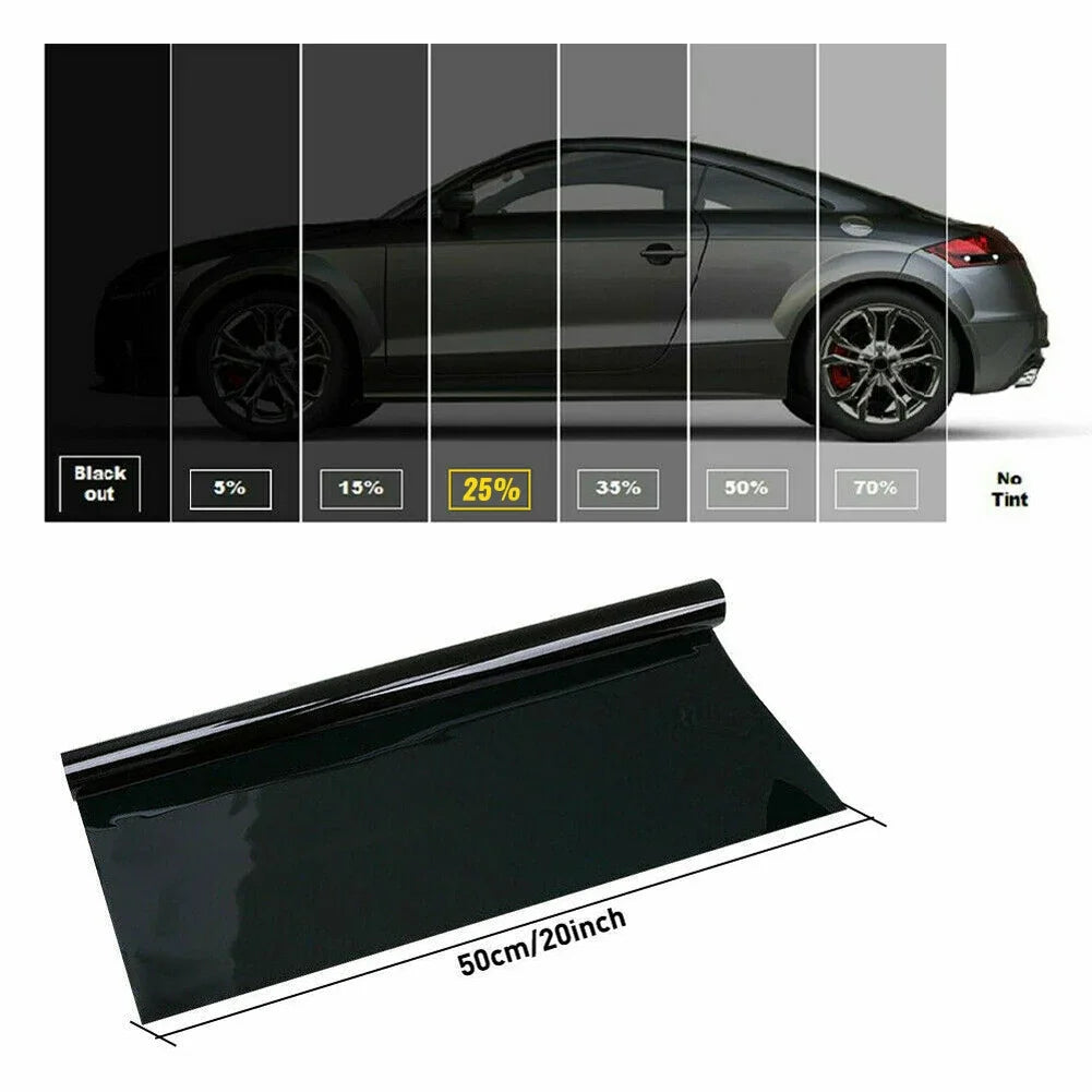 Black Window Tint Film – Solar UV Protection for Auto and Home Glass