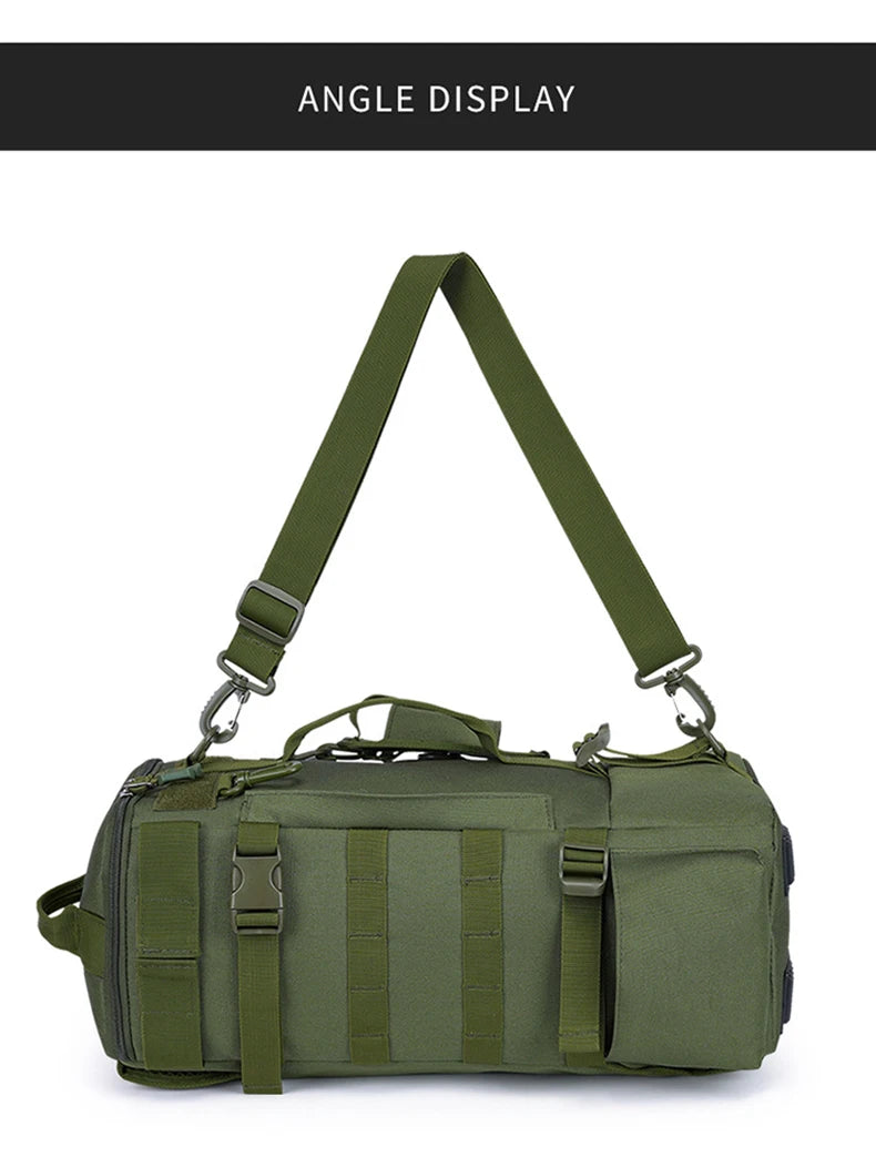 Tactical Fishing Tackle Backpack – Large Storage for Outdoor Hiking Travel