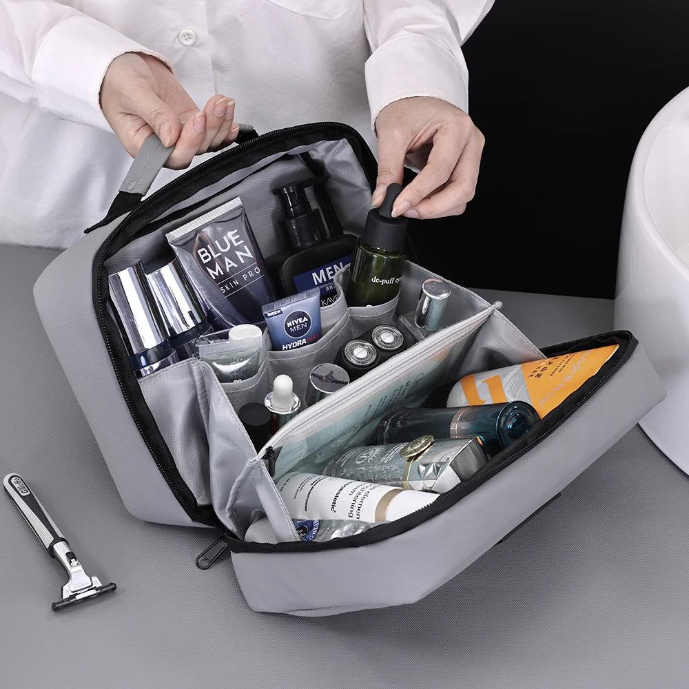 Large Waterproof Toiletry Bag – Portable Travel Organizer for Men and Women