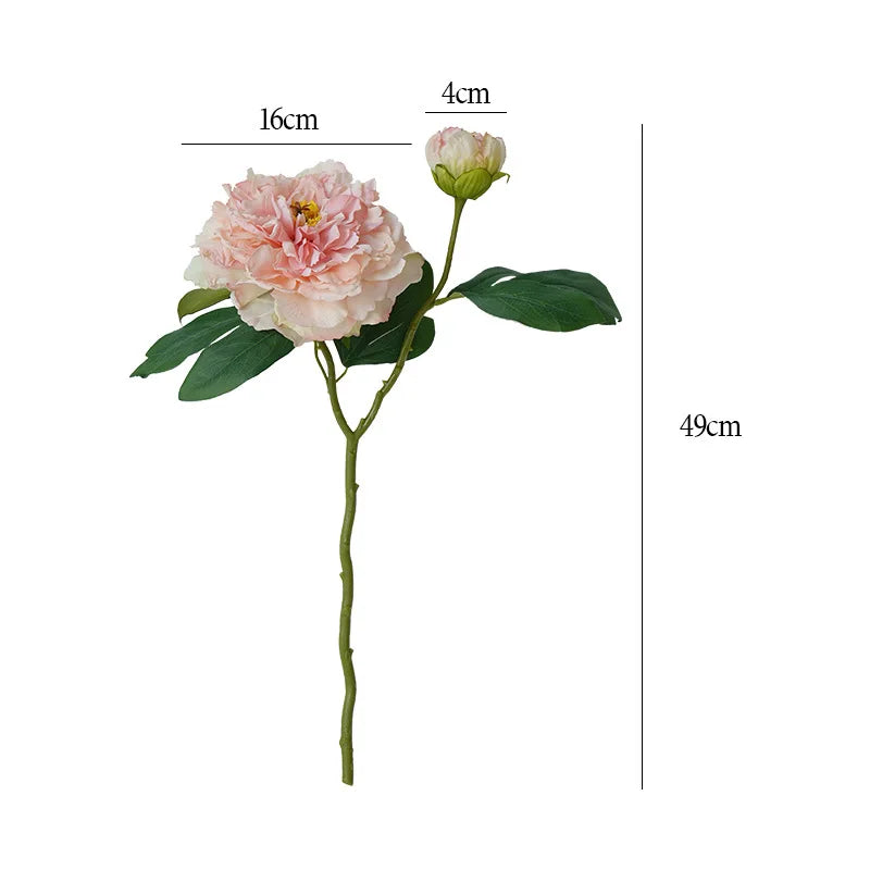 Large Silk Peony Bouquet – Realistic Artificial Flowers for Home Wedding Decor