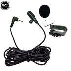 External Wired Microphone – 2.5mm/3.5mm Stereo Plug for Car Radio Hands-Free