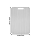 Titanium Cutting Board – Double Thick Metal Surface for Kitchen and Camping