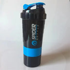 3-Layer Protein Shaker Bottle – Large Capacity Mixer for Fitness Gym Workouts