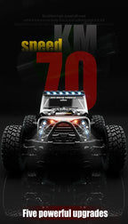 Brushless RC Monster Truck – 70km/h 4WD High Speed Off Road Car for Kids