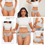 Cotton Briefs – Soft Striped Low Rise Underwear for Women