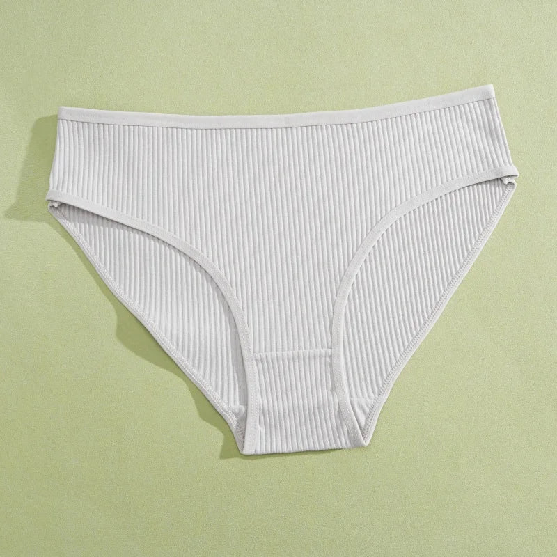 Cotton Briefs – Soft Striped Low Rise Underwear for Women